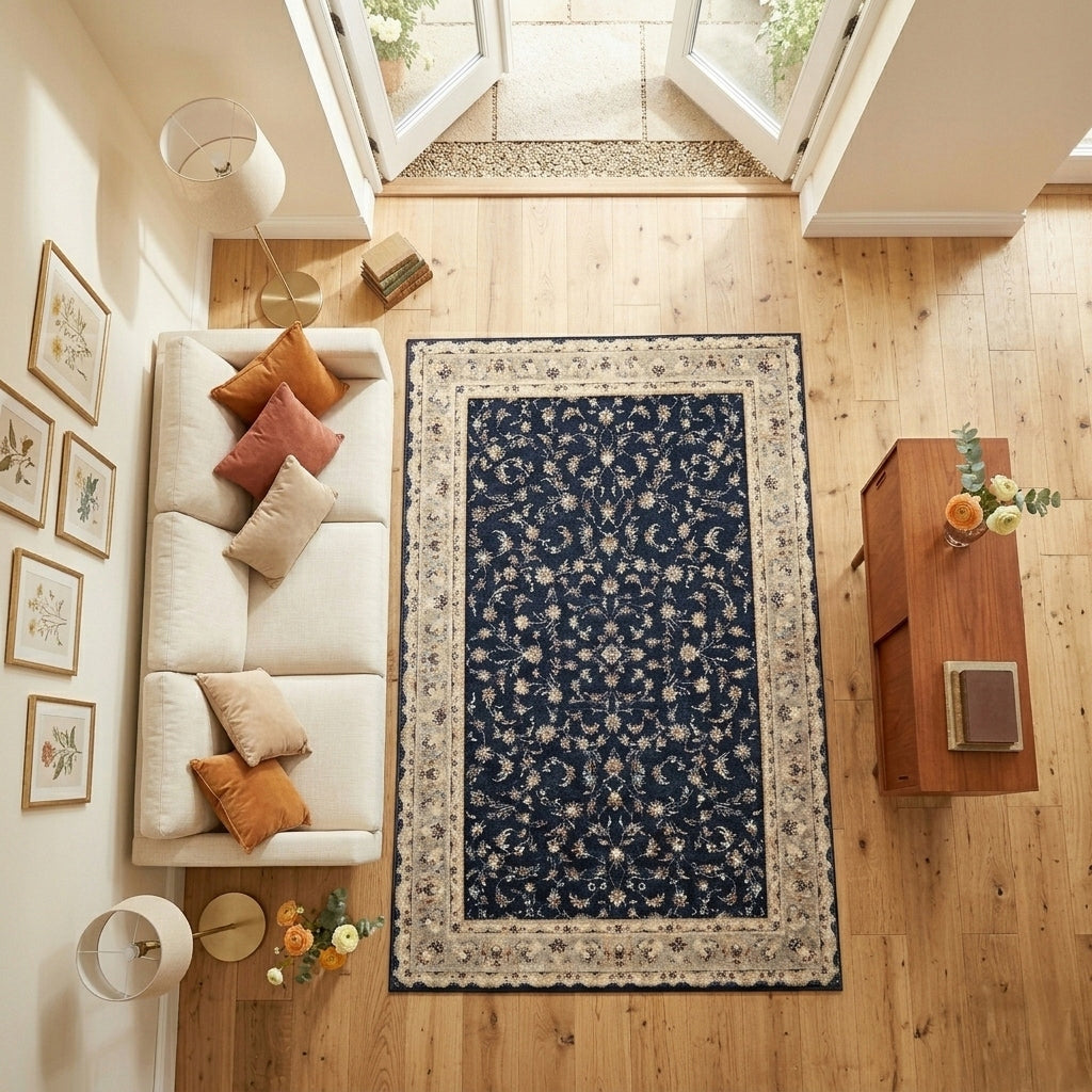 CLASSIC CARPET 150x200 CM ELEGANT FOR LIVING ROOM UNIVERSAL DURABLE STRONG Length 200 cm
