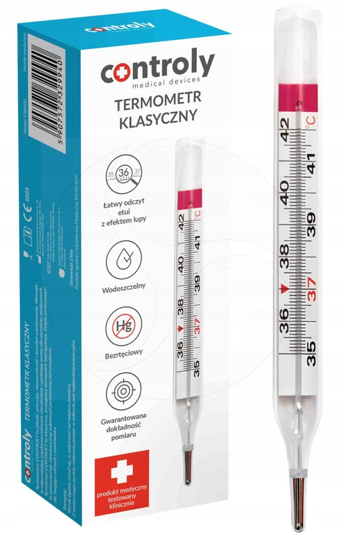 CLASSIC THERMOMETER CONTROLY 1 piece Medical device yes