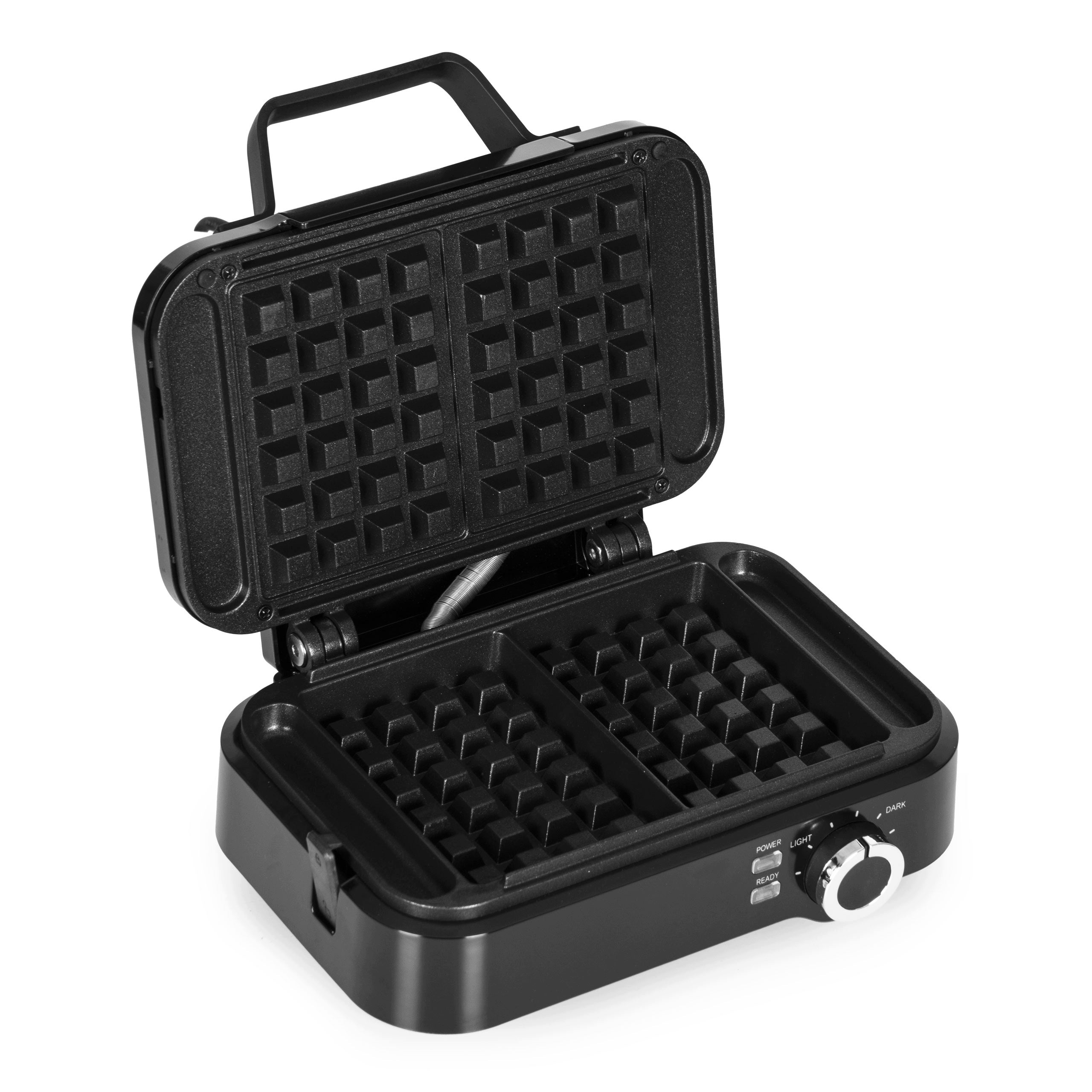 CLASSIC WAFFLE MAKER FOR 2 LARGE WAFFLES NON-STICK COATING 1200W