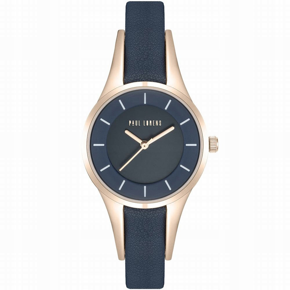 CLASSIC quartz women's watch Paul Lorens 8154A-6F3 LEATHER STRAP Brand Paul Lorens