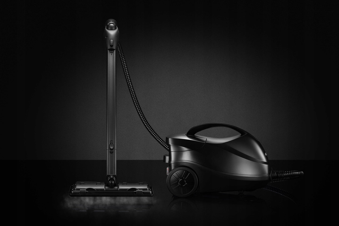 CLEANER MULTIFUNCTION STEAM MOP WASHER KERCH PRESTO BLACK 3000W 4BAR Packaging status original