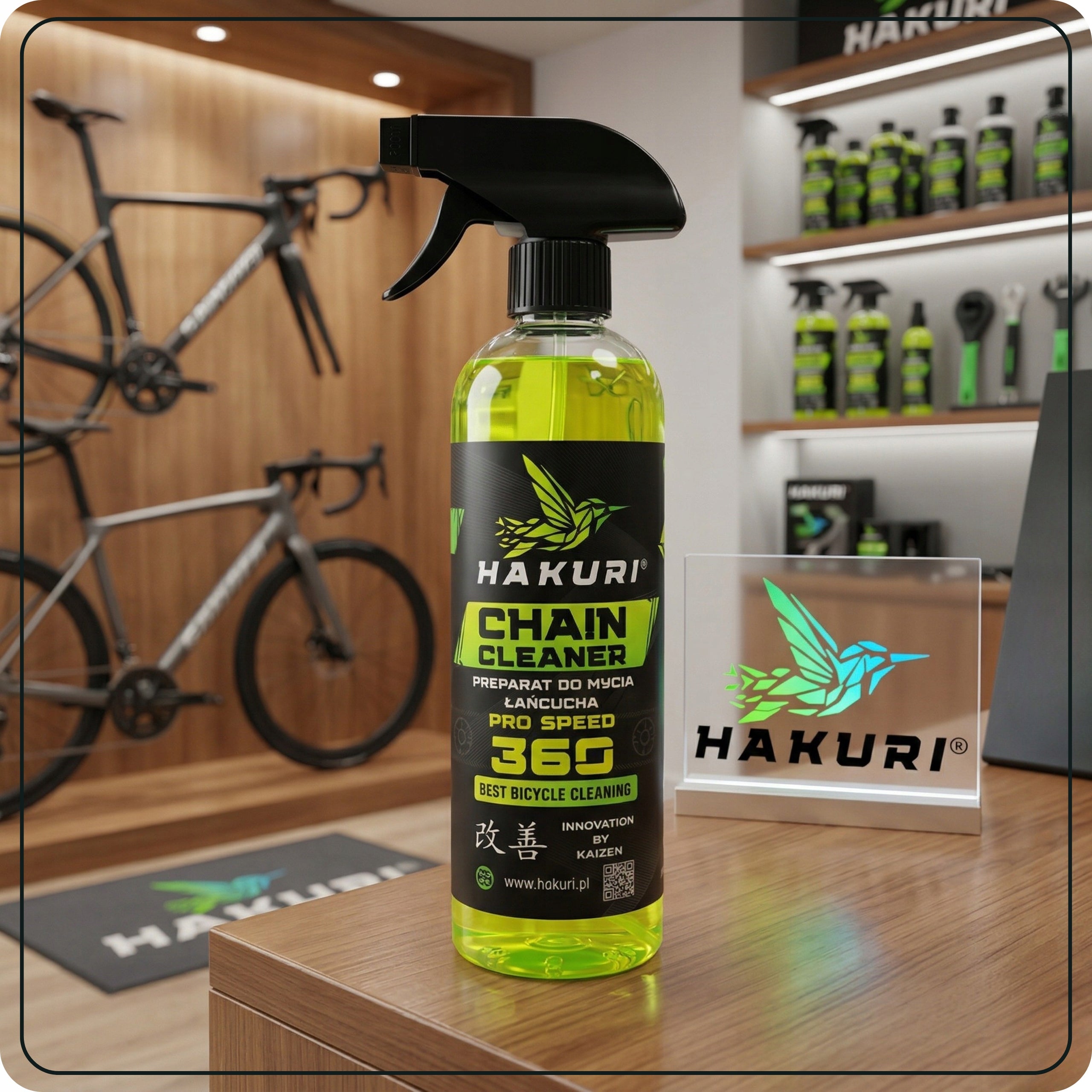 CLEANING LIQUID Chain DEGREASER DISHWASHER HAKURI Cleans Dirt Removes Packaging capacity 500 ml
