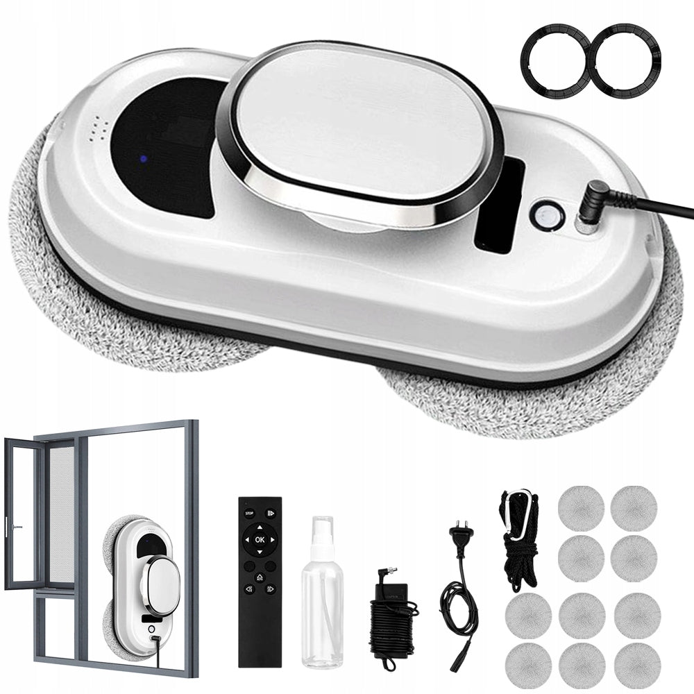 CLEANING ROBOT FOR CERAMIC FLOORS AND WINDOWS WITH REMOTE CONTROL 90W 5600PA
