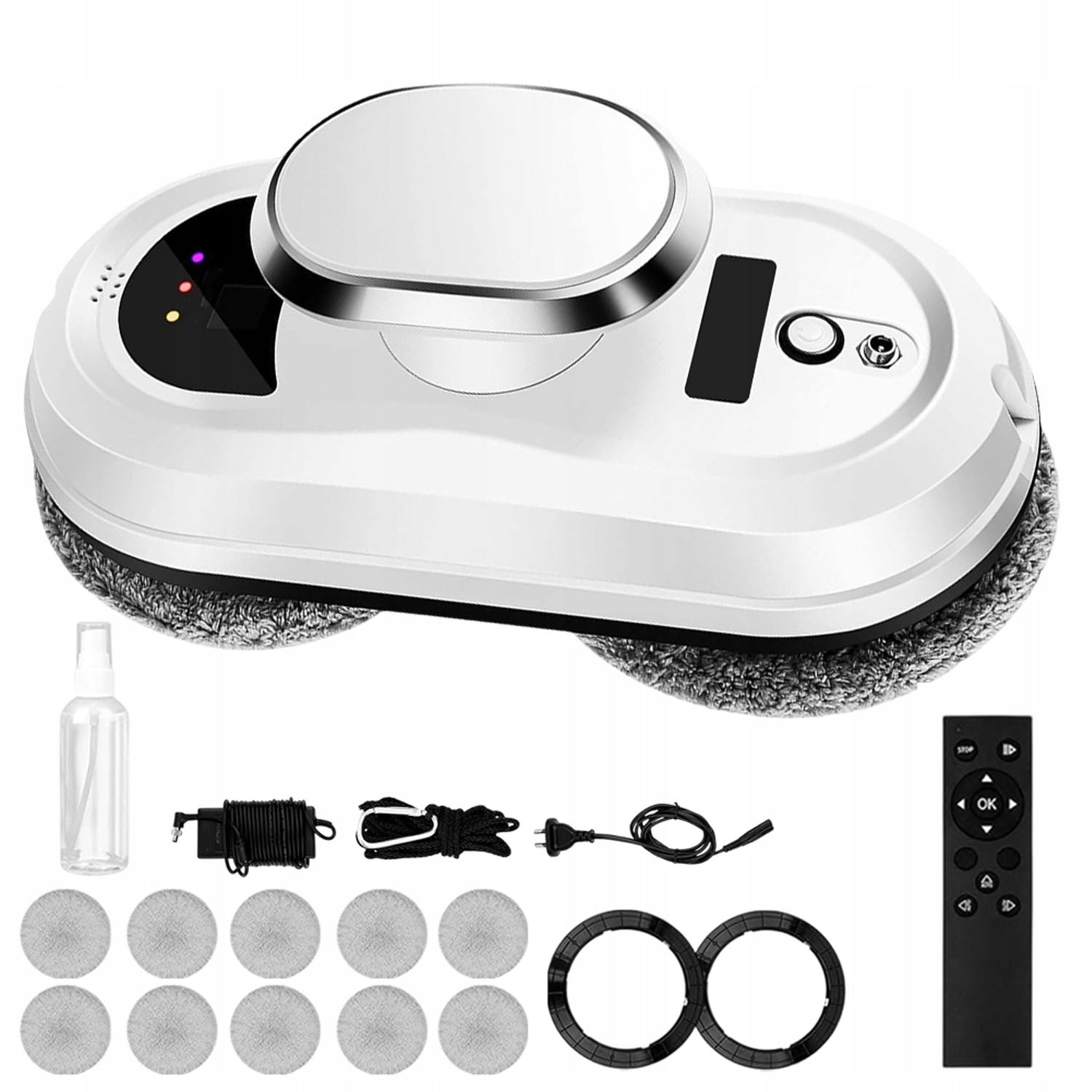 CLEANING ROBOT FOR WINDOWS WITH MICROFIBER AND EDGE DETECTION SYSTEM