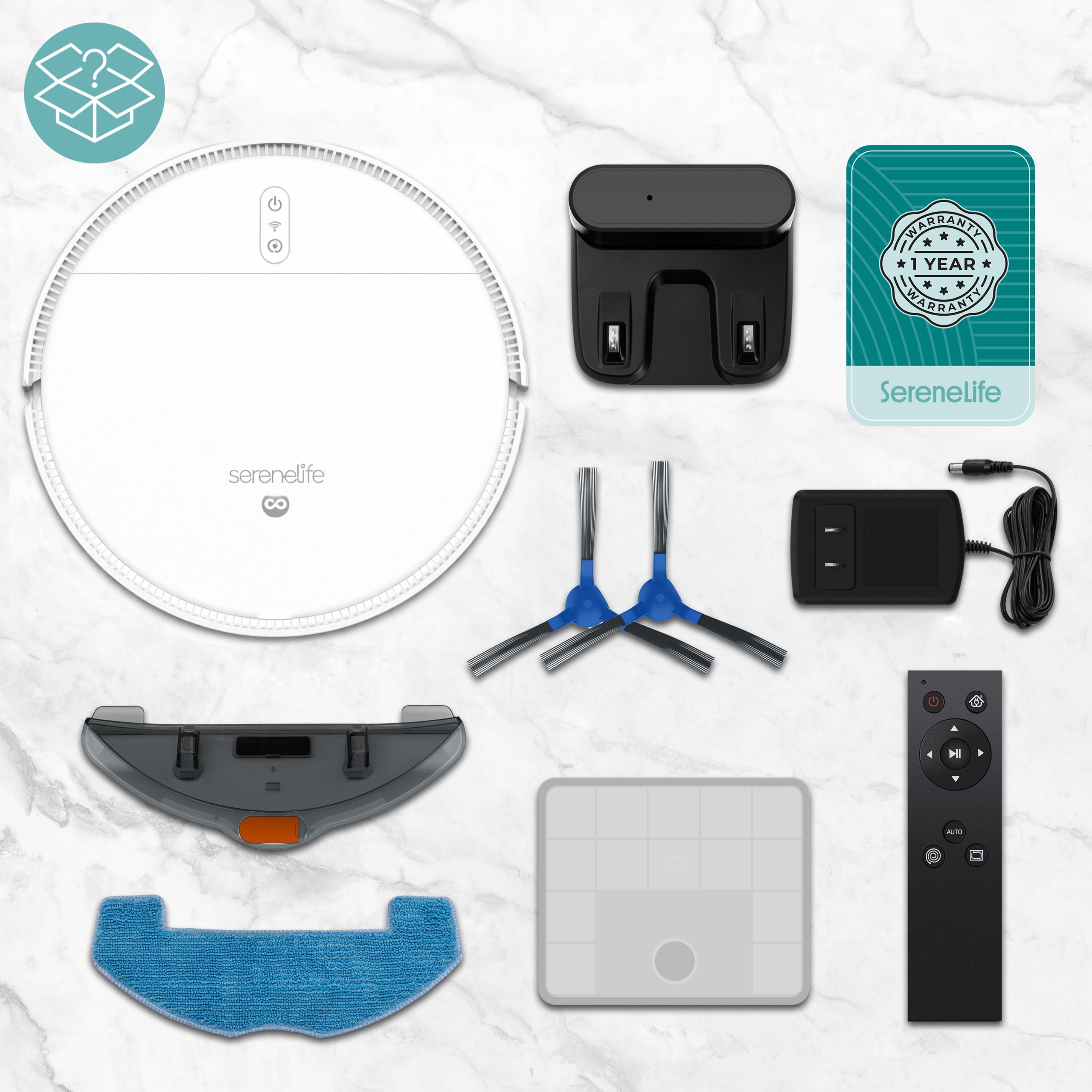 CLEANING ROBOT MOPPING 3IN1 VACUUMING MOPPING SWEEPING 700PA WHITE Packaging status original
