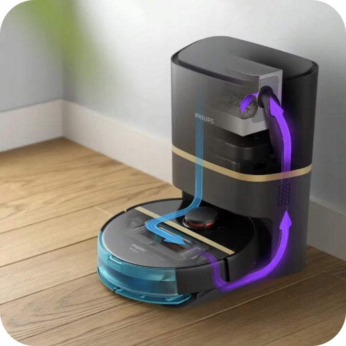CLEANING ROBOT PHILIPS HOMERUN 7000 SERIES XU7100/01 BLACK Brand Philips