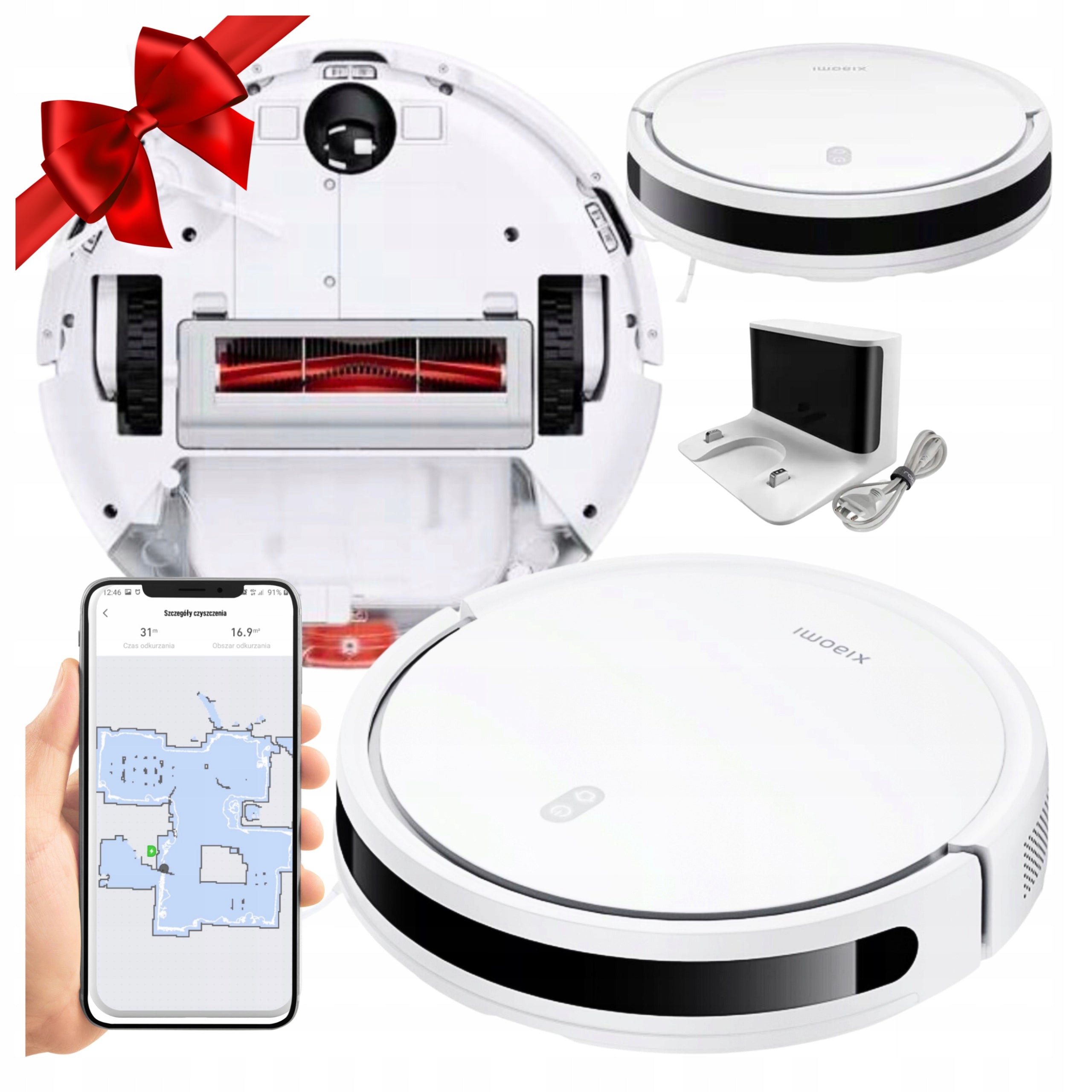 CLEANING ROBOT XIAOMI MI VACUUM MOP VACUUM CLEANER WHITE MOPPING HEPA FILTER