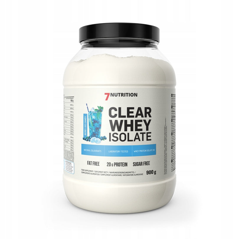CLEAR WHEY ISOLATE 900g 7NUTRITION BERRY ICE CANDY REFRESHING PROTEIN Packaging status original