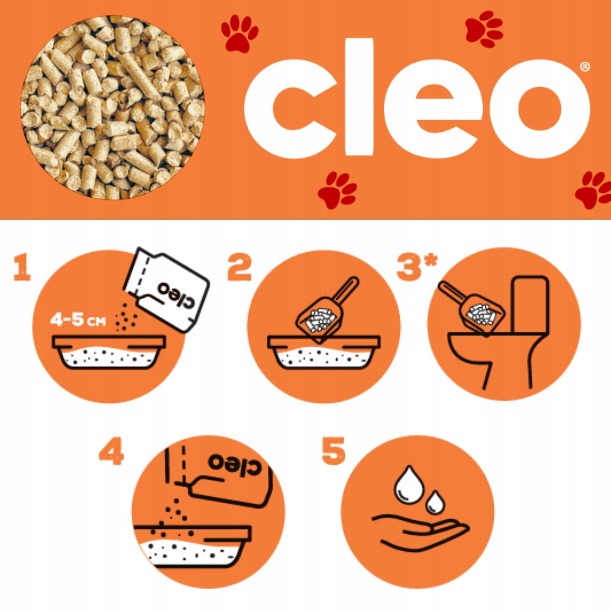CLEO - Wooden Litter 7L Brand Cleo