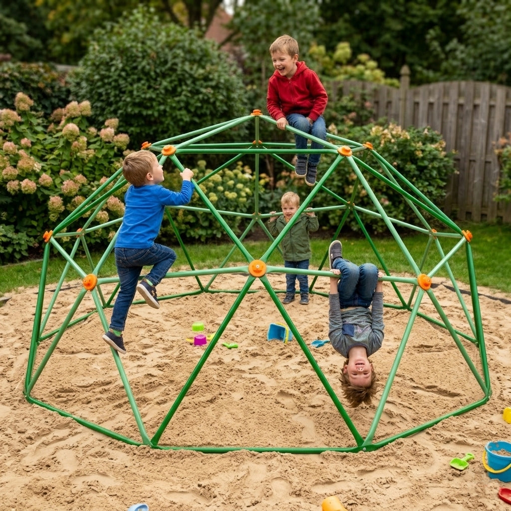 CLIMBING DOME FOR CHILDREN LADDER SOLID METAL 3M 10FT SQUARE TOYS Product width 300 cm