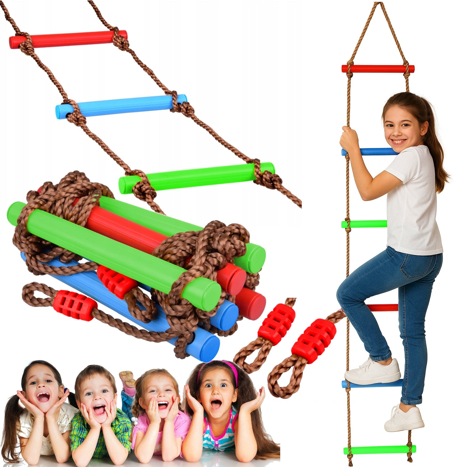 CLIMBING LADDER FOR CHILDREN 230cm Square Toys 6Degrees 60KG Chill&Thrill
