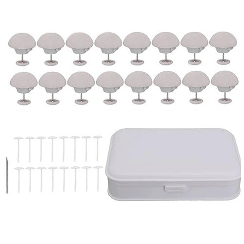 CLIP FIXING SHEET DUVET SHAPE MUSHROOM COTTON 16 PCS