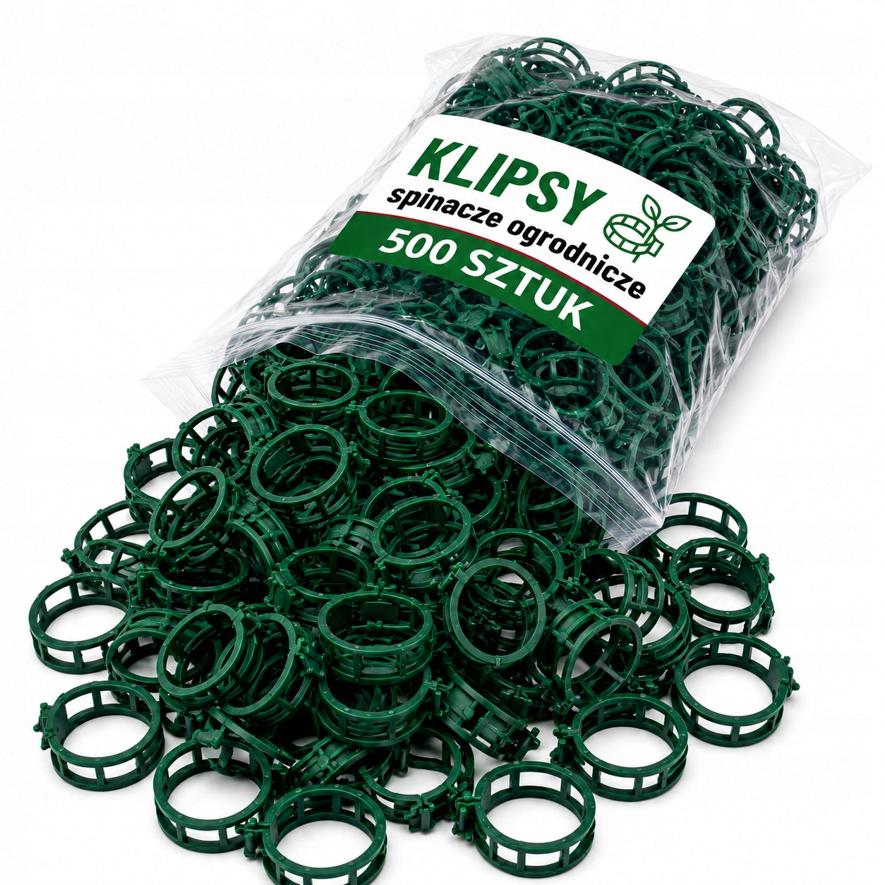 CLIPS CLASPS GARDEN HANDLES TOMATO CLIPS STEMS 500 pieces Packaging status original