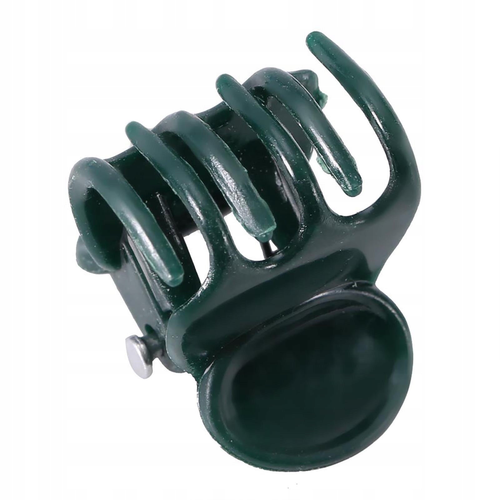 CLIPS FOR ORCHID PLANTS DARK GREEN 100 PCS Color green