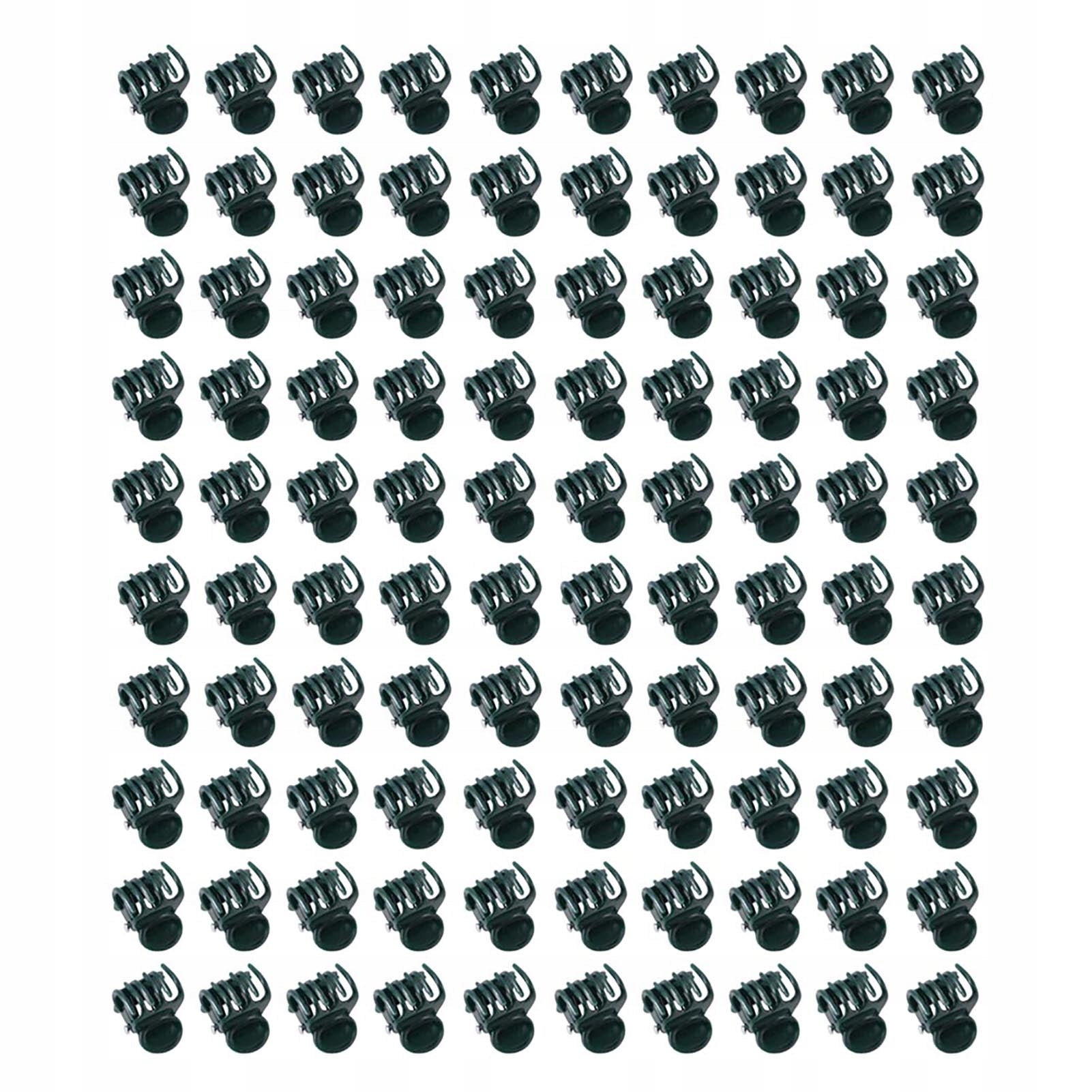 CLIPS FOR ORCHID PLANTS DARK GREEN 100 PCS