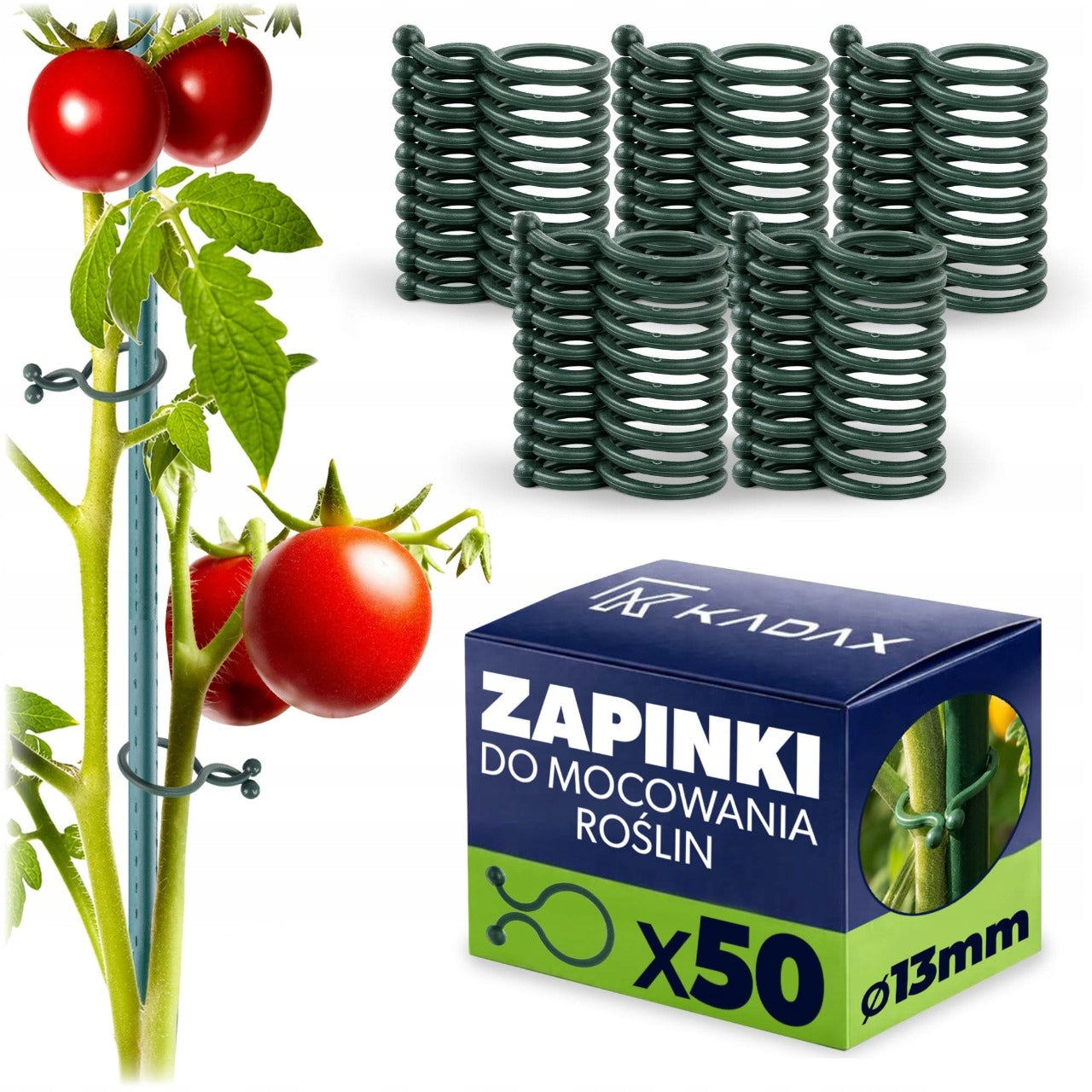 CLIPS FOR TOMATO PLANTS, BEAN STEM FASTENINGS, 13mm, 50pcs