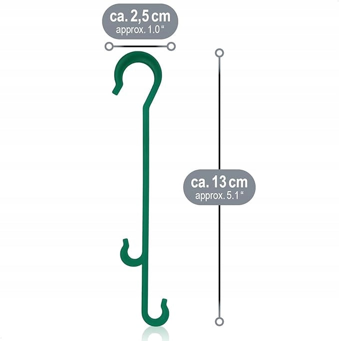 CLIPS FOR TOMATOES CLIPS FOR PLANTS STEMS CLIPS HOOKS FOR SHOOTS 120 PCS Product width 2.5 cm