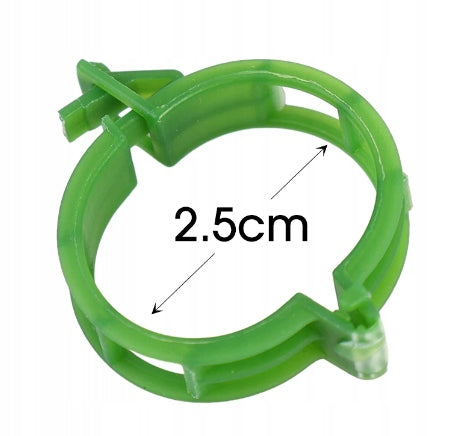 CLIPS HANDLE CLASP FOR STEMS TOMATO PLANT BRANCHES GREEN 100PCS Color green