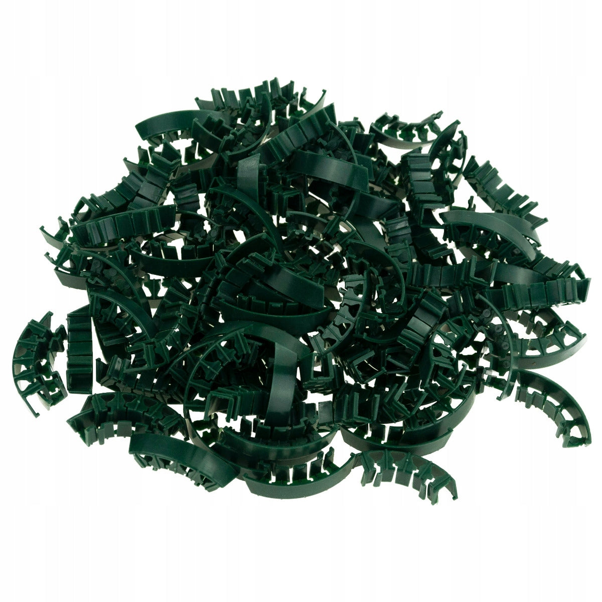 CLIPS SUPPORT FOR TOMATOES PLANTS ARCHES FOR GRAPES OF STEMS SHOOTS 100PCS. Color green