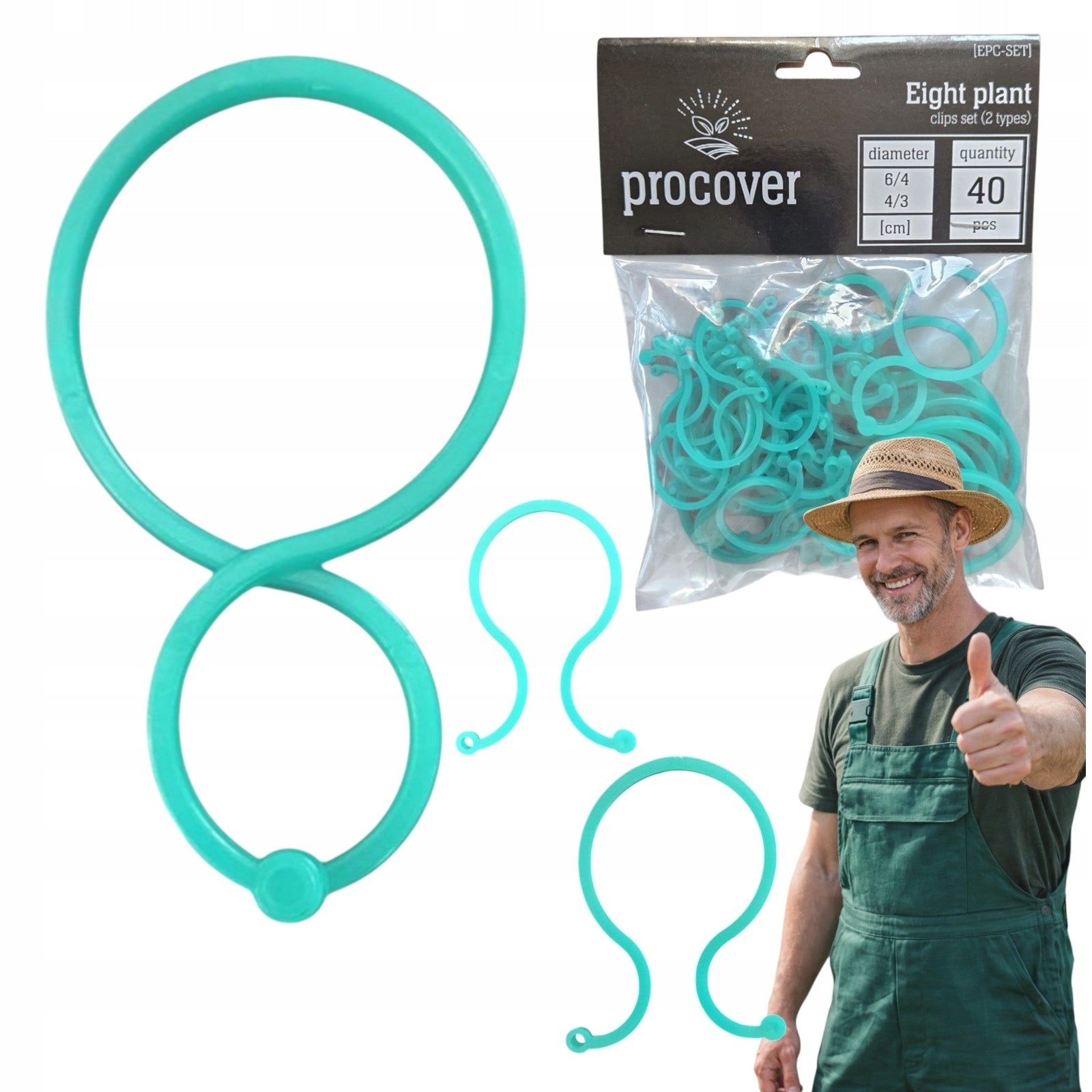 CLIPS for fixing plants CLIPS for flower tomatoes 40 pieces