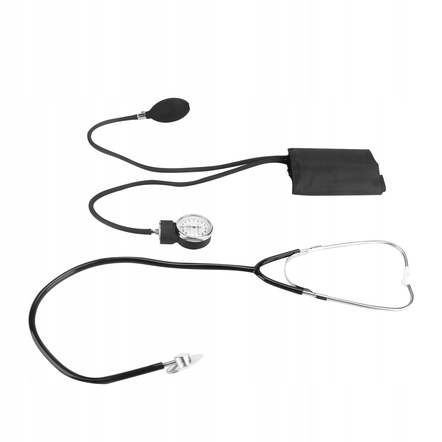 CLOCK BLOOD PRESSURE MONITOR STANDARD + STETHOSCOPE SET DIY Medical device no