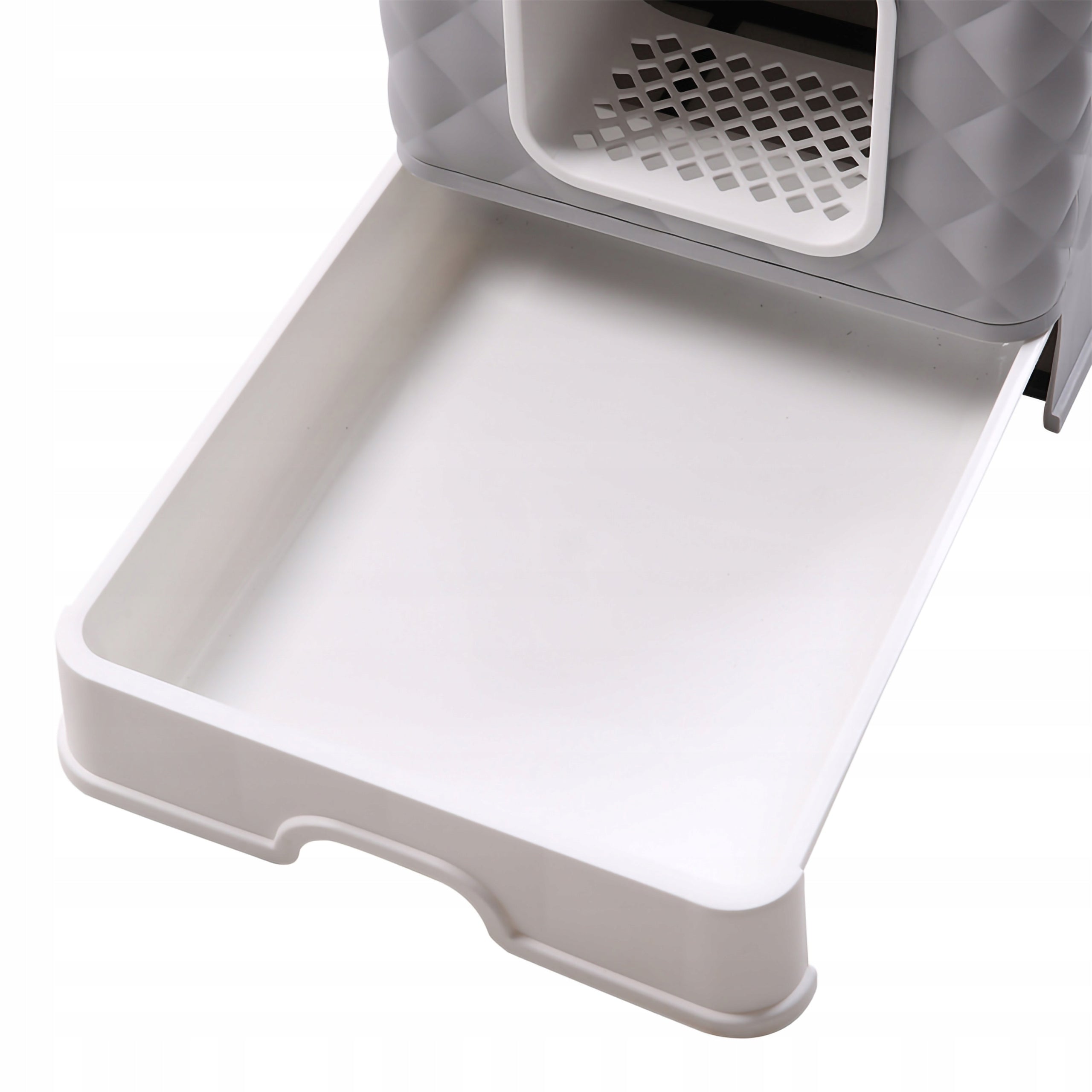 CLOSED CAT LITTER BOX WITH PULL-OUT DRAWER AND SPATULA Brand GLOBANI