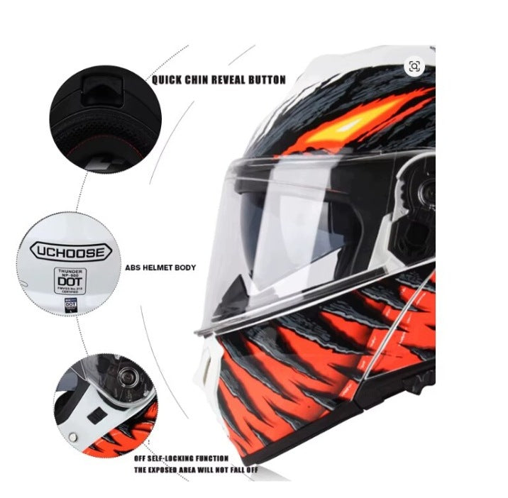 CLOSED MOTORCYCLE HELMET WITH VISOR SIZE L Packaging status original