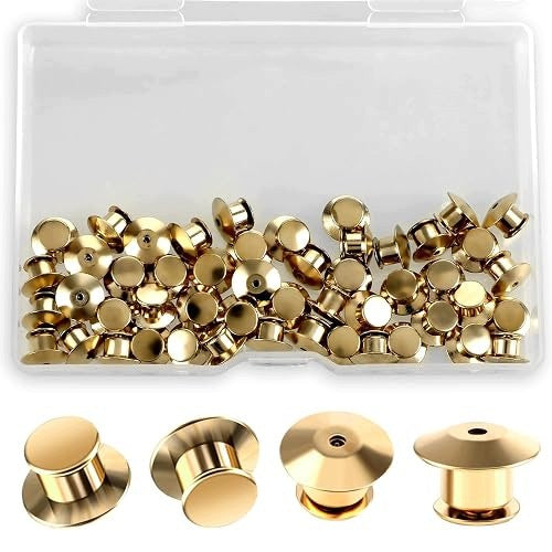 CLOSURE PIN BACK METAL FOR PIN BADGES 50 PCS METAL SET Brand no brand