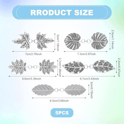CLOTHES CLIPS CINCH METAL VINTAGE 5PCS FOR WOMEN METAL Manufacturer code Bez marki