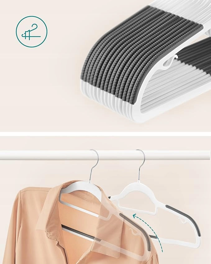 CLOTHES HANGERS GREY 50 pcs SONGMICS Durable non-slip T1279 Number of pieces 50 pcs