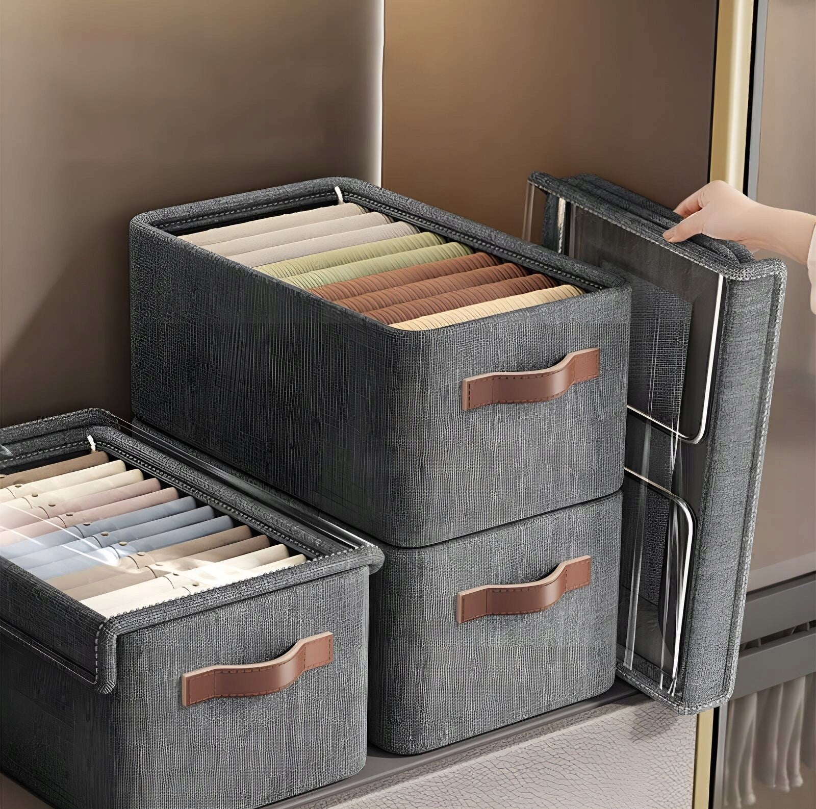 CLOTHES ORGANIZER CLOSED UNDERWEAR TROUSERS FOR CLOSET DRAWER XXL LARGE Number of pieces 1 pcs