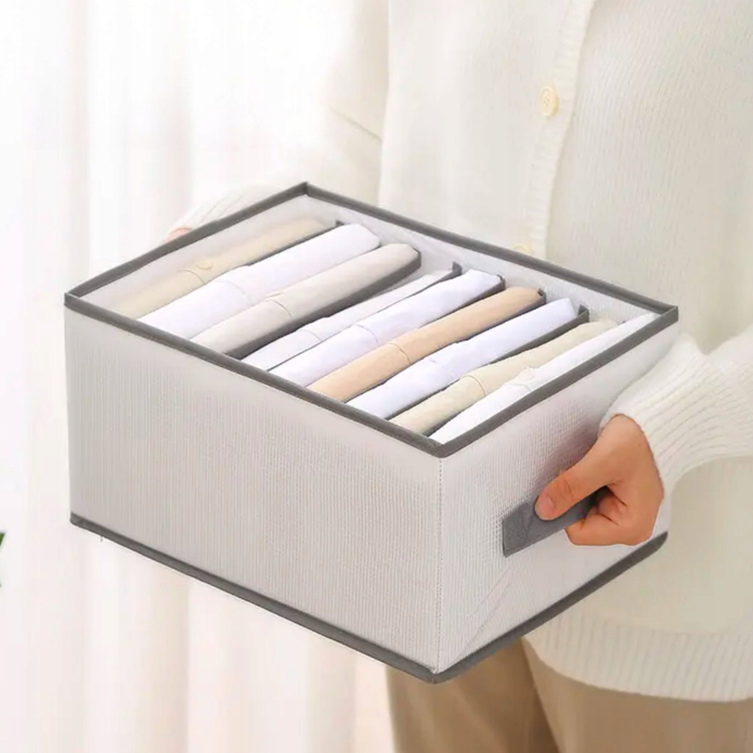 CLOTHES ORGANIZER FOR CLOSET DRAWER SEPARATOR WHITE 6 COMPARTMENTS Manufacturer code Relax4Now_b1