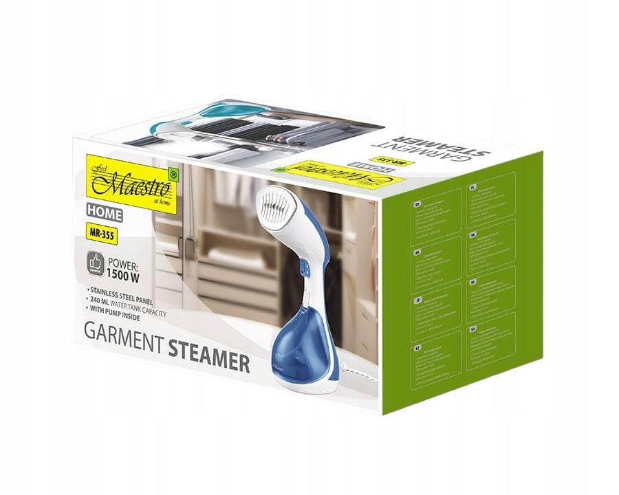 CLOTHES STEAMER 1500W MAESTRO STEAMER STEAM MANUAL IRON Power 1500 W