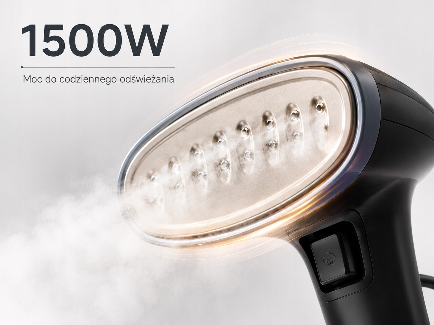 CLOTHES STEAMER 1500W STEAMER MANUAL 3 MODES VERTICAL IRONING 280ML Manufacturer code Parownica do ubrań Steamer ZESTAW ICBB