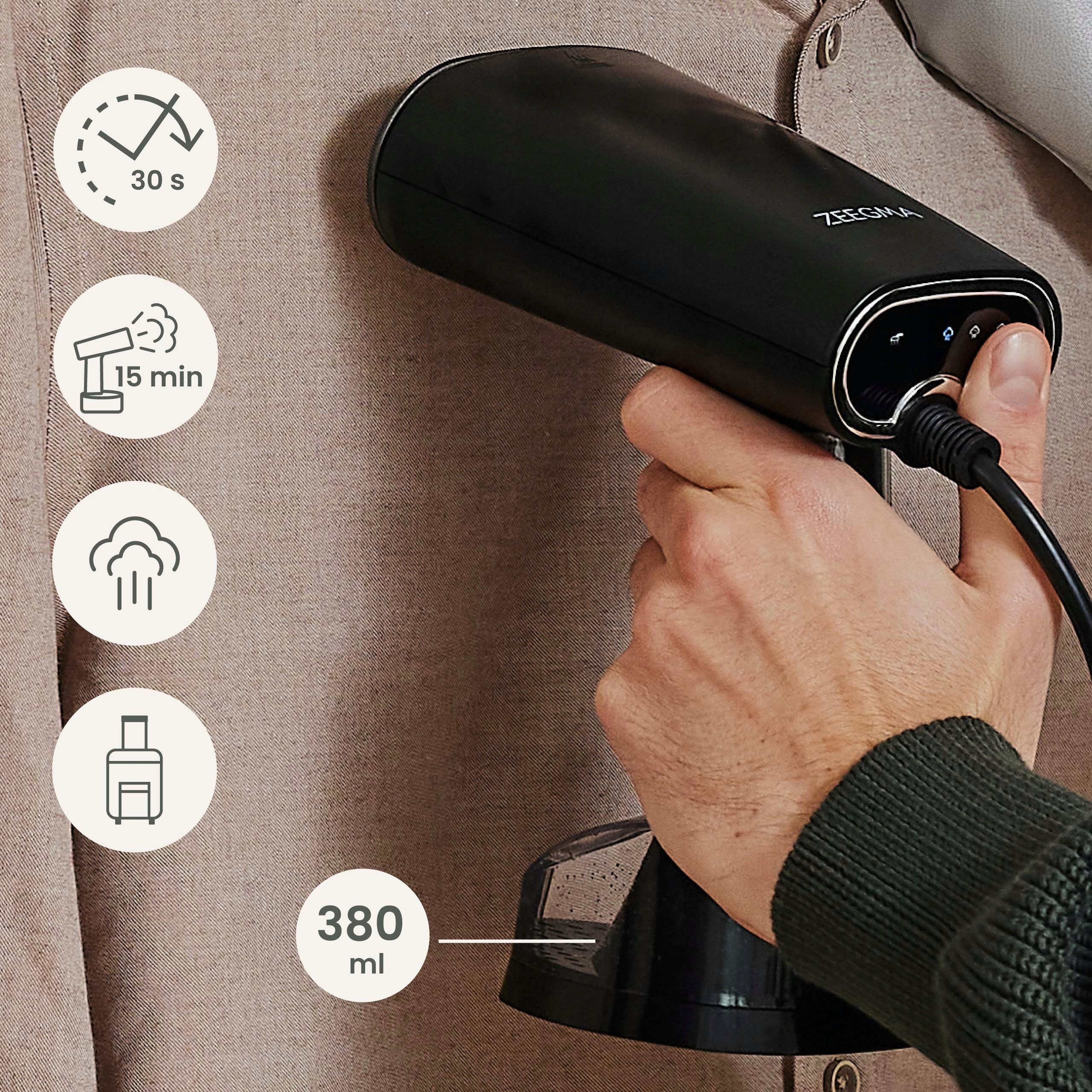 CLOTHES STEAMER IRON STEAMER STRONG CERAMIC PLATE ADJUSTMENT EAN (GTIN) 5903771722209