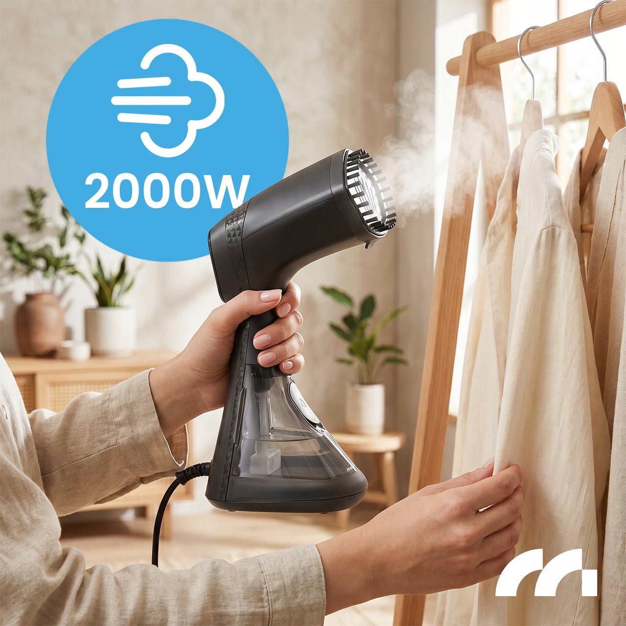 CLOTHES STEAMER IRON WITH ADJUSTABLE 2000W Packaging status original