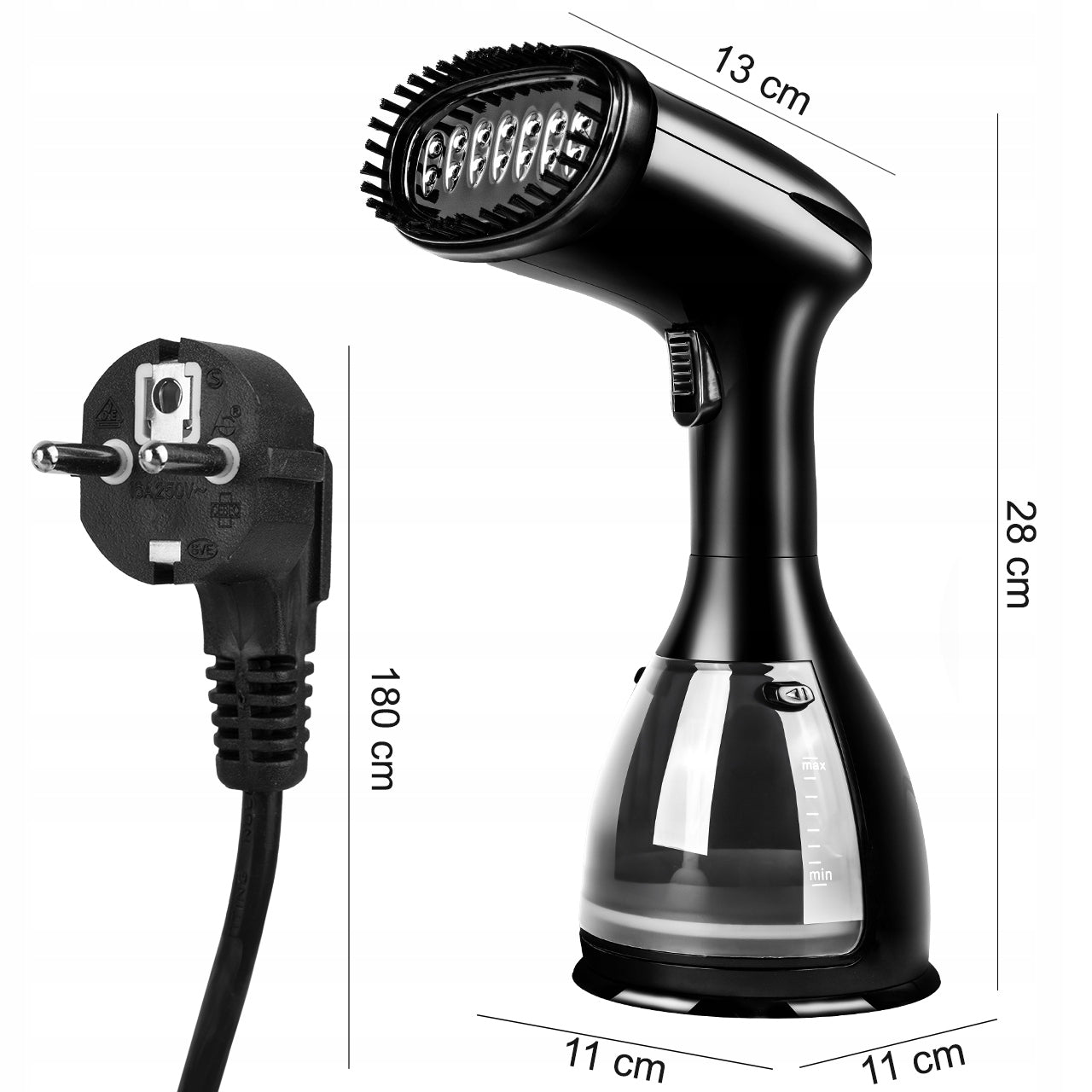CLOTHES STEAMER SET ACCESSORIES CLIP 7in1 Packaging status original