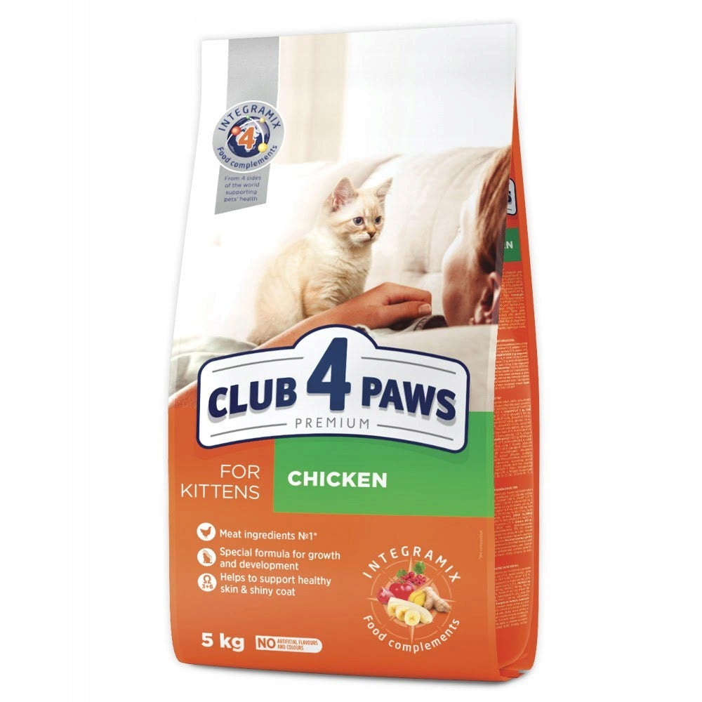 CLUB 4 PAWS Premium dry food for kittens - chicken 5 kg