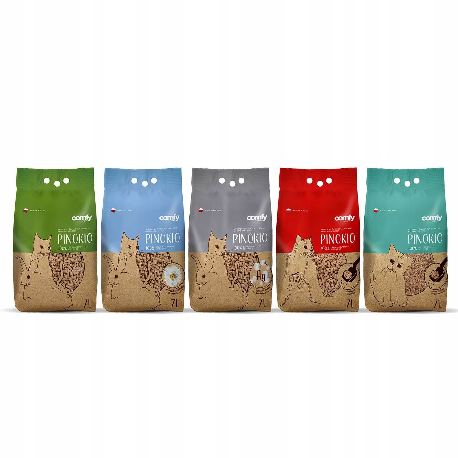 CLUMPING LITTER COMFY PINOCCHIO CRUMBLE 7L Manufacturer code 000000000000113241