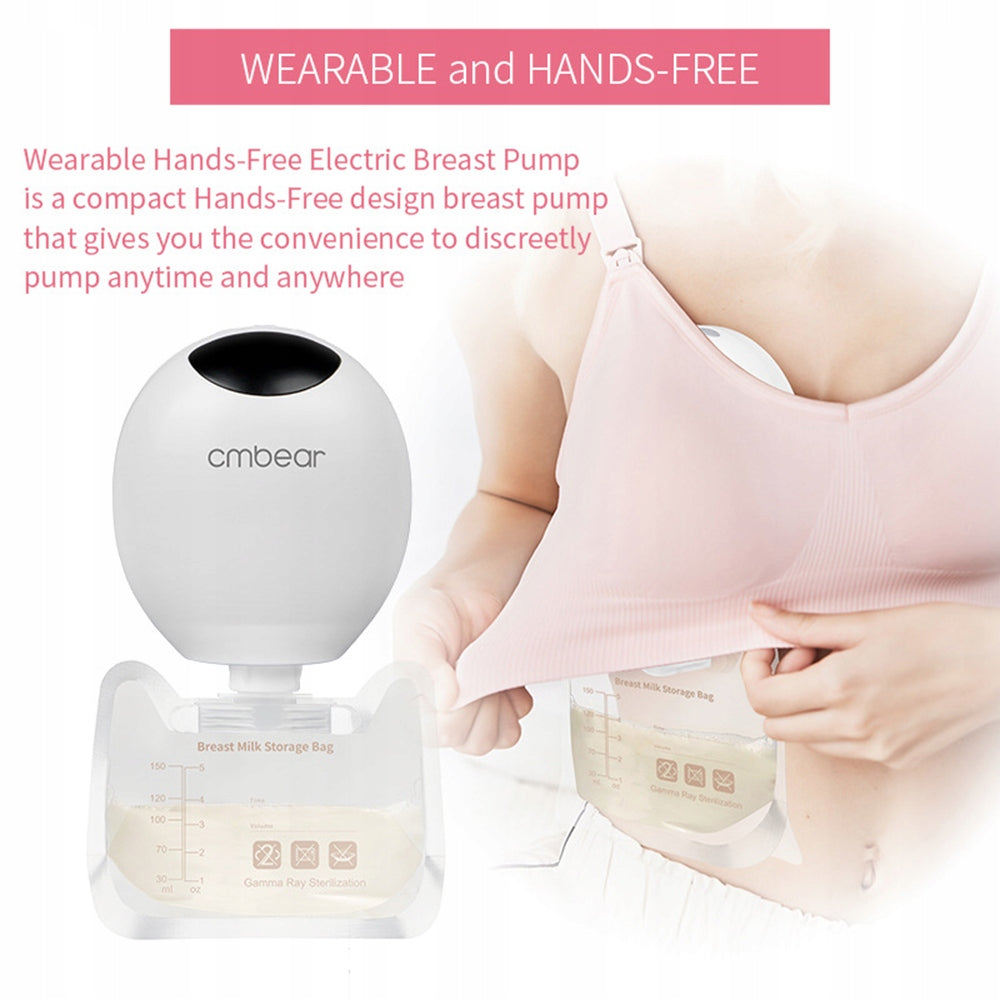 CMBEAR ZRX-0205 Breastfeeding Wearable Pumple Portable O9