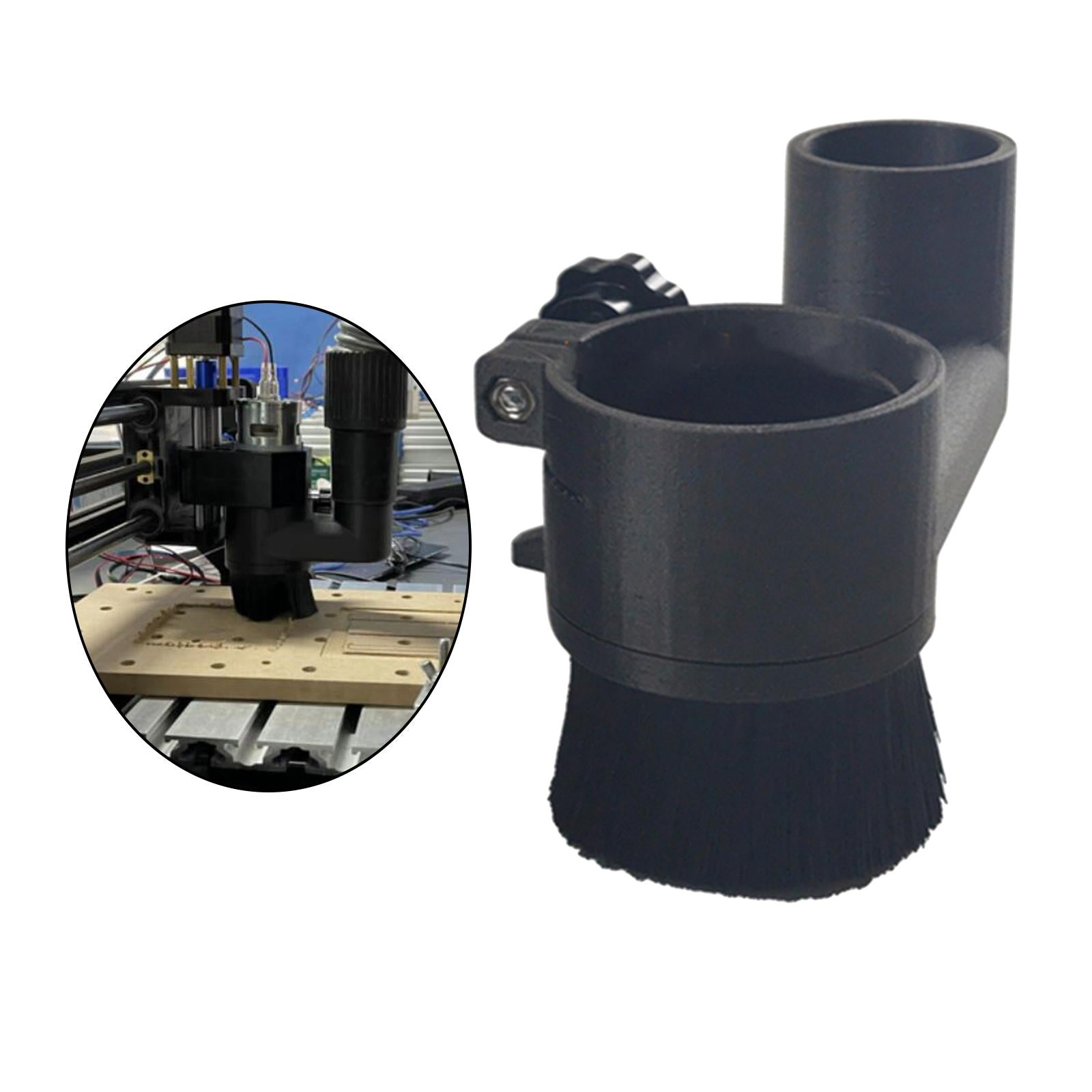 CNC Milling Cutter Dust Brush, Dust Separator, Milling Accessories, 52mm