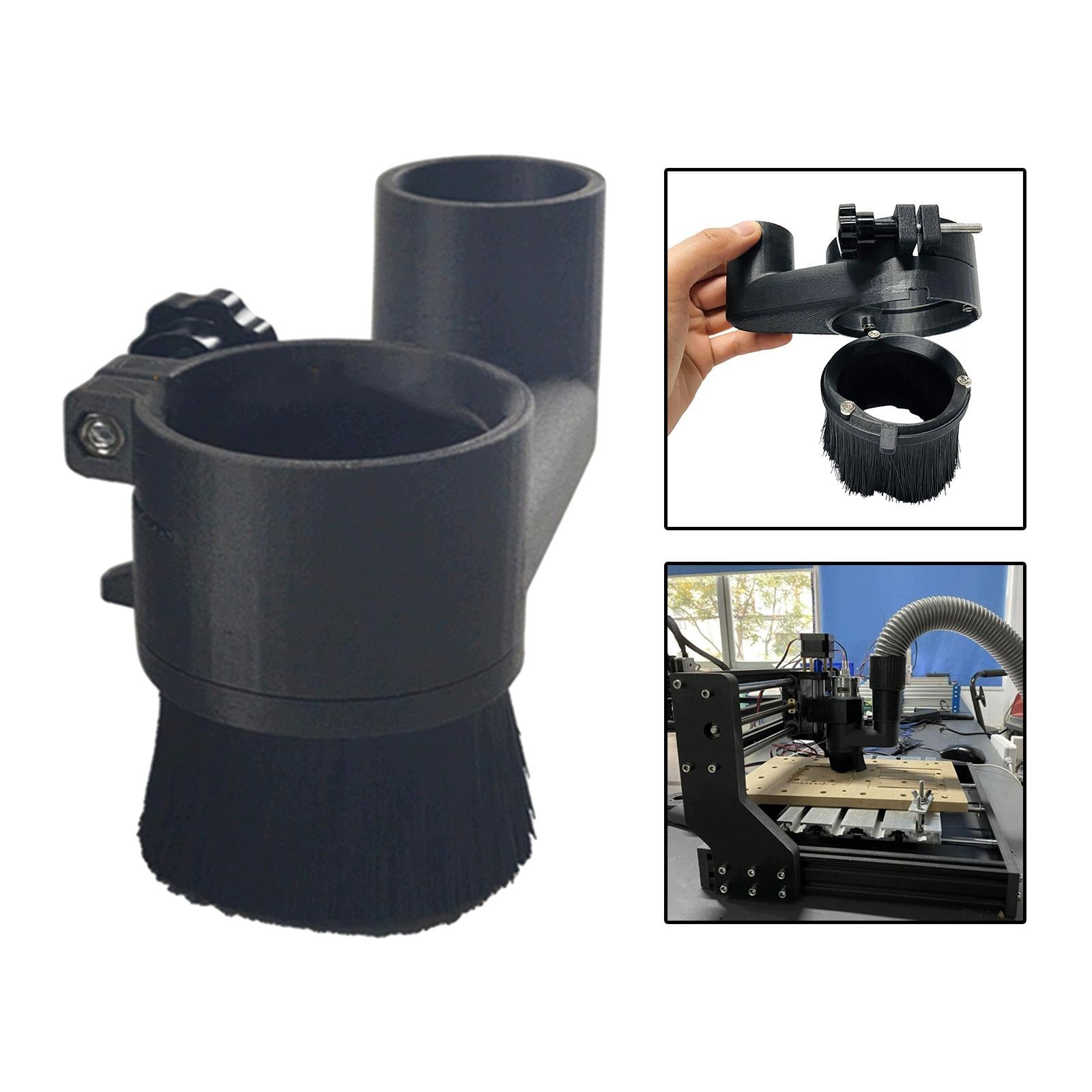 CNC Milling Cutter Dust Brush, Dust Separator, Milling Accessories, 80mm