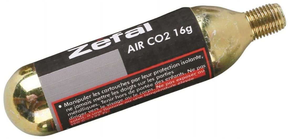 CO2 cartridge for bicycle pumps Zefal 16g 1pcs Manufacturer code CO2 z gwintem