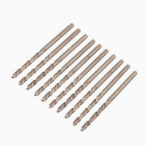 COBALT DRILL BITS M35 HSS CO SET OF 10 FOR METAL STEEL METAL