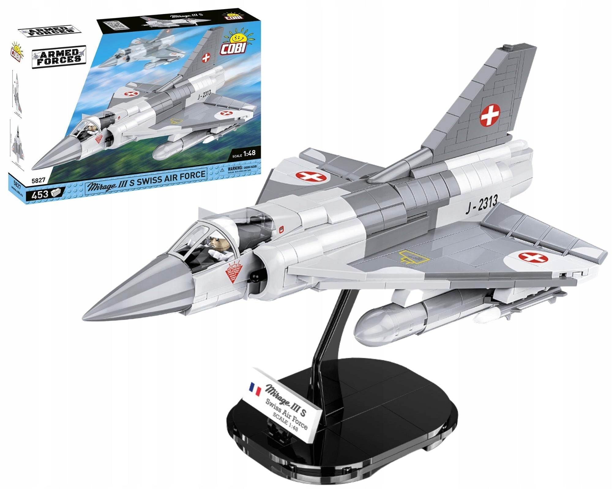 Konstrukteur Cobi Historical Collection, Mirage III S Swiss Air F.453, 453 det