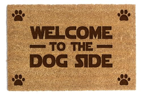 COCONUT DOORMAT WELCOME DOG SIDE GIFT FOR CHRISTMAS BIRTHDAY Brand no brand