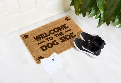 COCONUT DOORMAT WELCOME DOG SIDE GIFT FOR CHRISTMAS BIRTHDAY Manufacturer code SWC5908151293775
