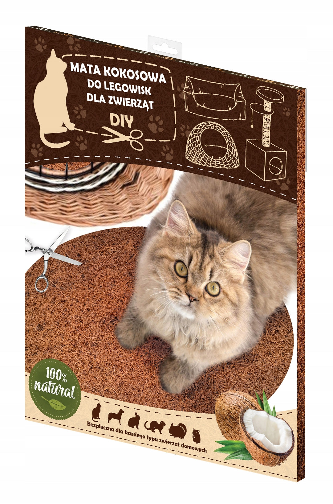 COCONUT MAT MATTRESS BED FOR TRANSPORTER RABBIT CAT CAGE Product height 0 cm