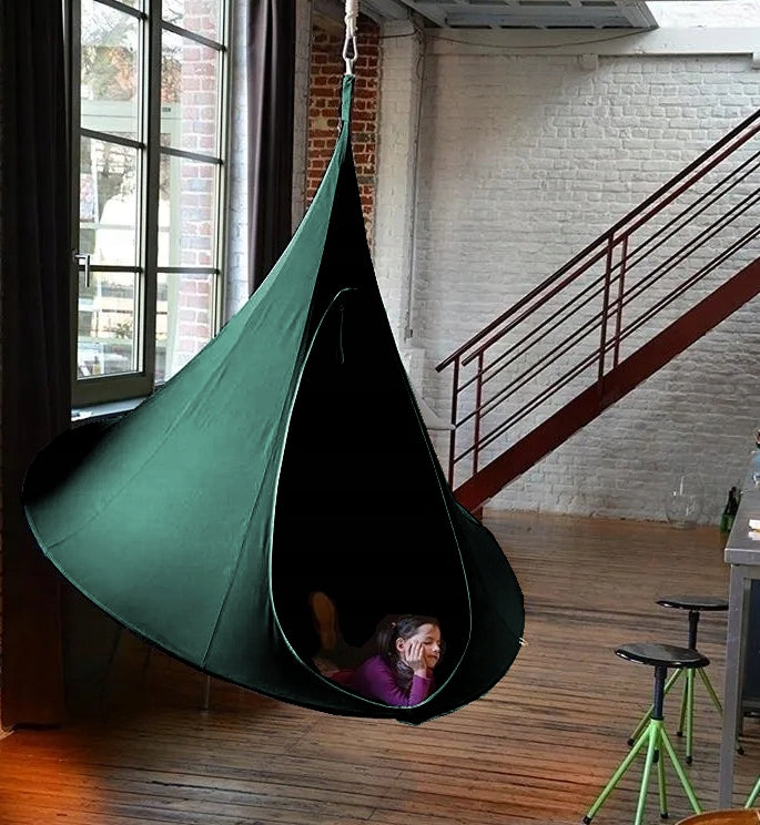 COCOON HANGING TENT FOR CHILDREN SWING NEST FOR GARDEN ROOM 150x140 Total length 140 cm