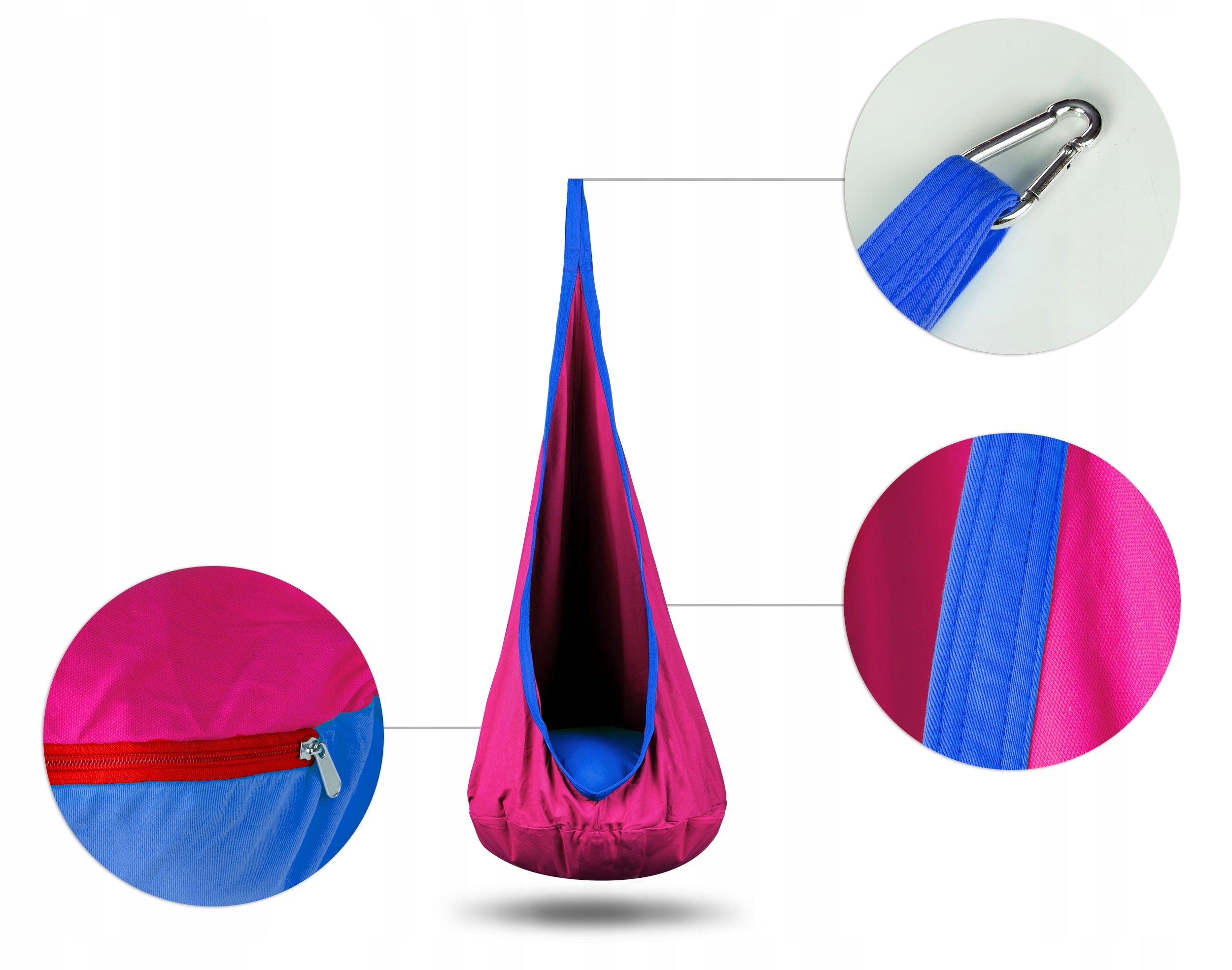 COCOON SWING ROCKER HANGING CHAIR FOR CHILDREN SENSORY HAMMOCK 140CMX 55CM Brand no brand